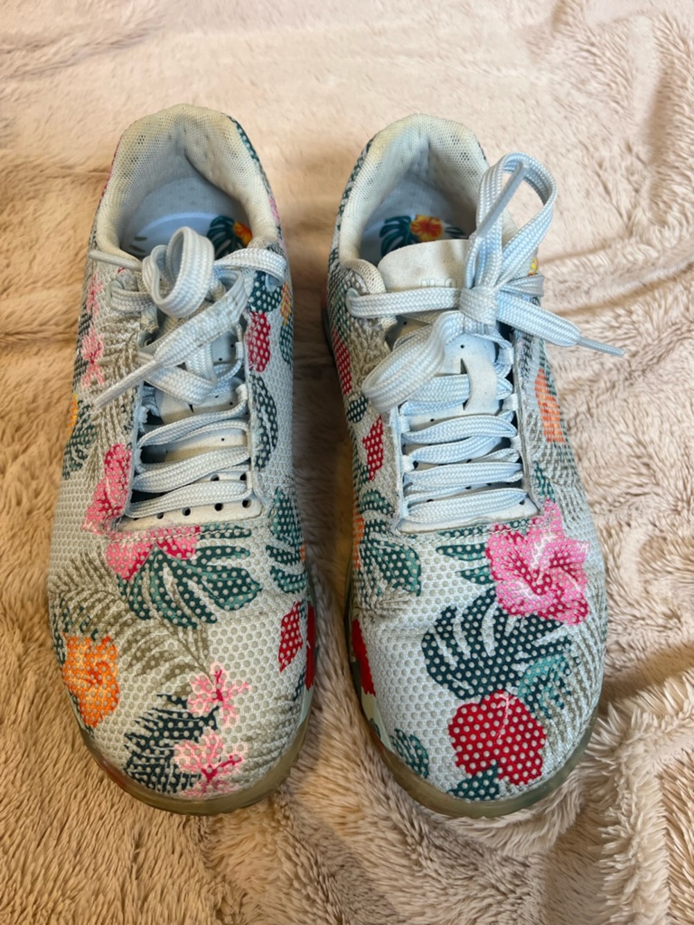 NOBULL Women’s Floral Mesh Ripstop Trainer Sneakers - Light Blue - Picture 2 of 8